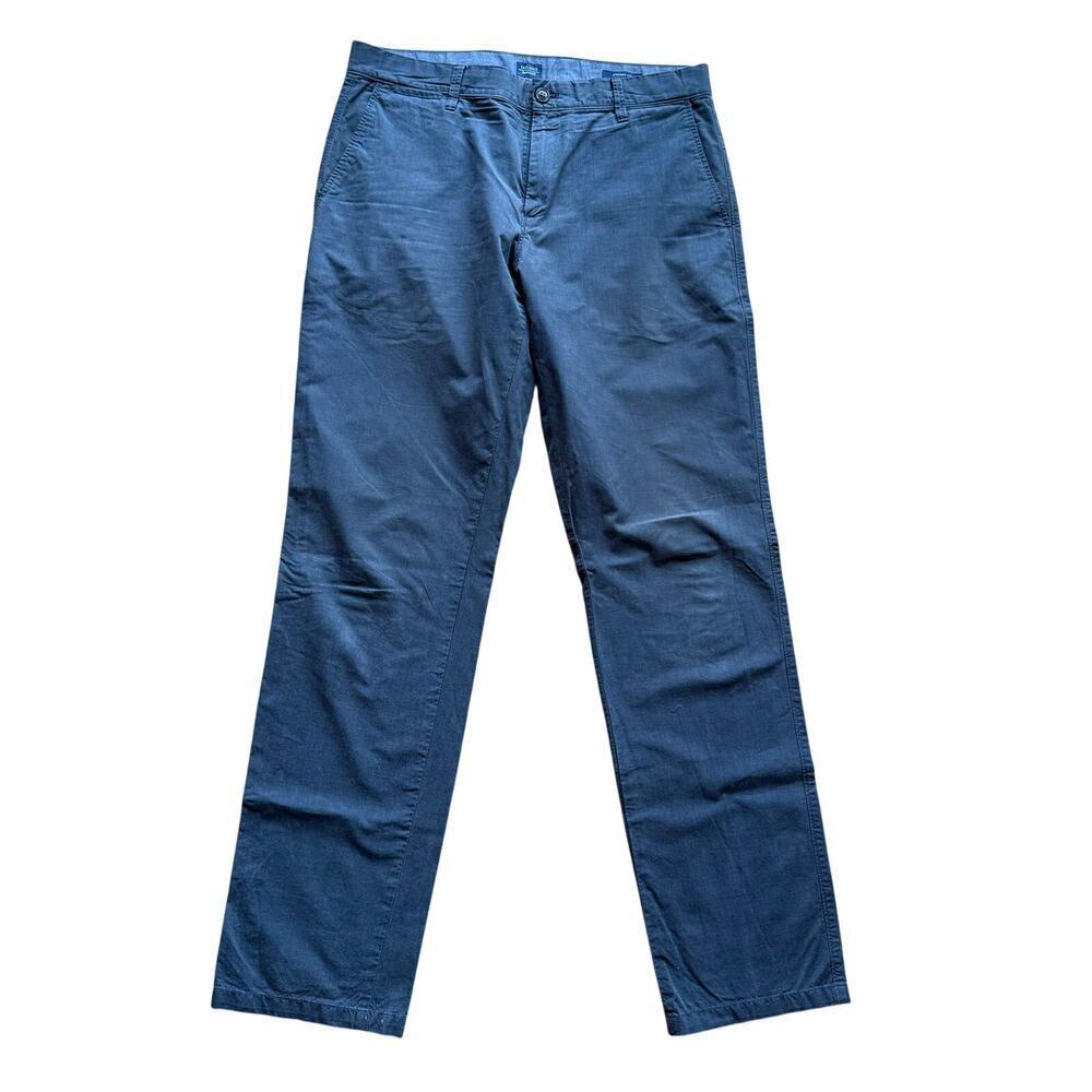 Gap Men's Gray Tailored Straight Fit Khaki Chino Pants Size 32x34 Casual Preppy